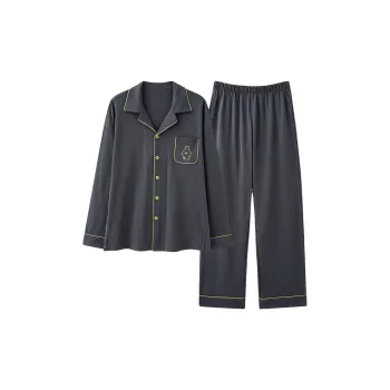 MIIOW Pajama Set Men's Dark Gray Bottle