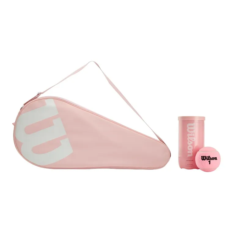 Wilson Tennis Racket Set Unisex Medium Size Pink-5