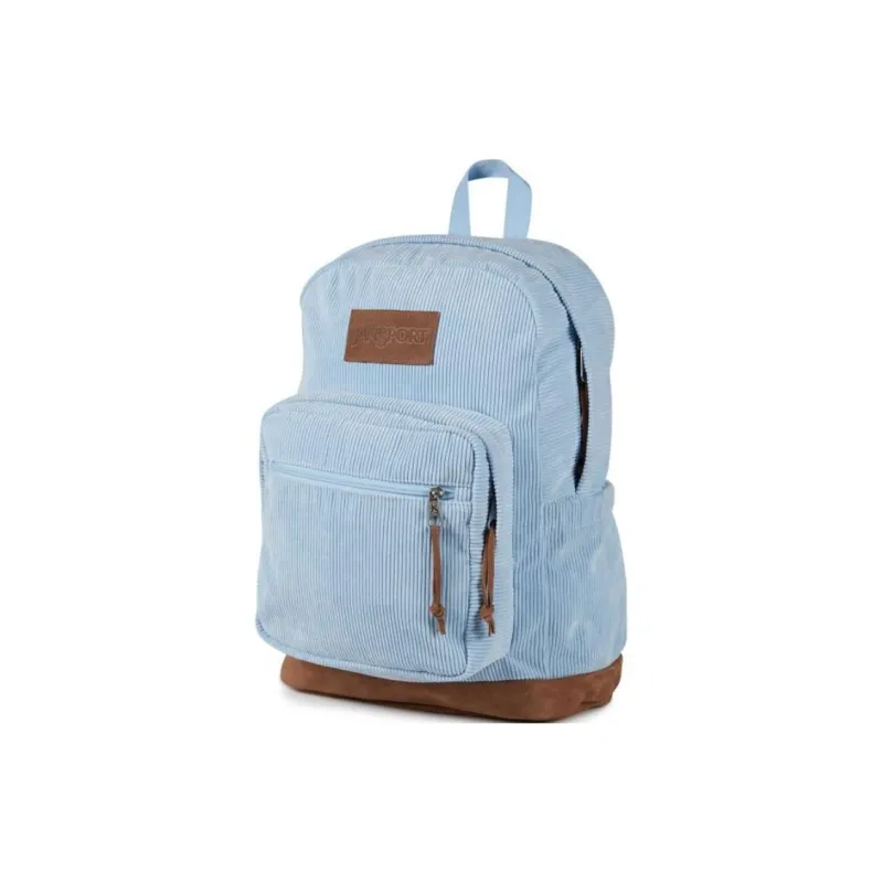 JanSport Corduroy Backpack Unisex Blue-4