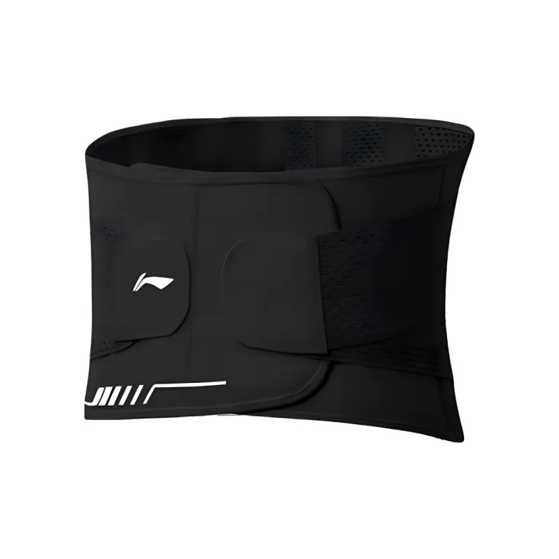 LiNing Back Support Braces Running Fitness Breathable Protective Compression Slip-Resistant Elastane Polyester Men's-0