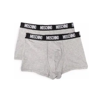 MOSCHINO Two-pack Logo-waistband Boxer Briefs