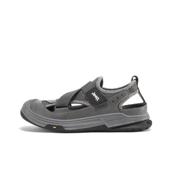 Jeep Abrasion Resistant Lightweight Breathable Quick Dry Slip Resistant Odor Resistant River Trekking Shoes Men's Gray