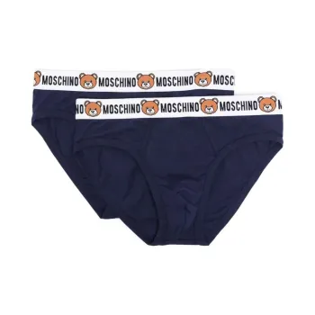 MOSCHINO Teddy Bear Logo trim Brief Pack Pack Of Two