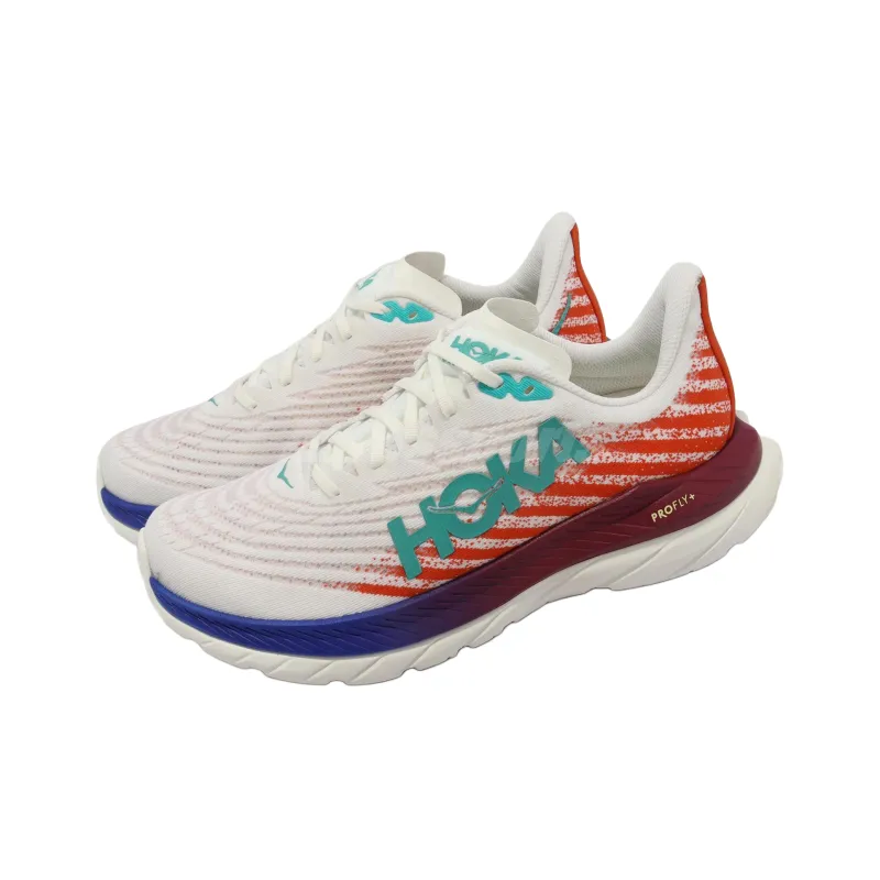 HOKA ONE ONE Mach 5 Wide 'White Fire Red' Women's-2