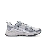 Kappa Pizza 30° Wing Anti Slip Wear Resistant Breathable Lightweight Low Top Chunky Sneakers Unisex Gray Silver