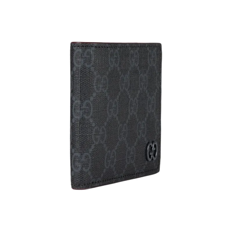 GUCCI Supreme Canvas Wallet Unisex Black-1
