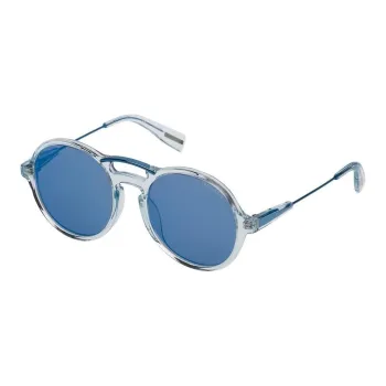 TRUSSARDI Acetate Oval Sunglasses Women's Transparent