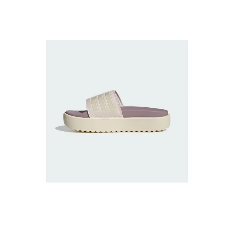 Adidas Adilette Platform Slides Putty Mauve Wonder White Preloved Fig Women's-6