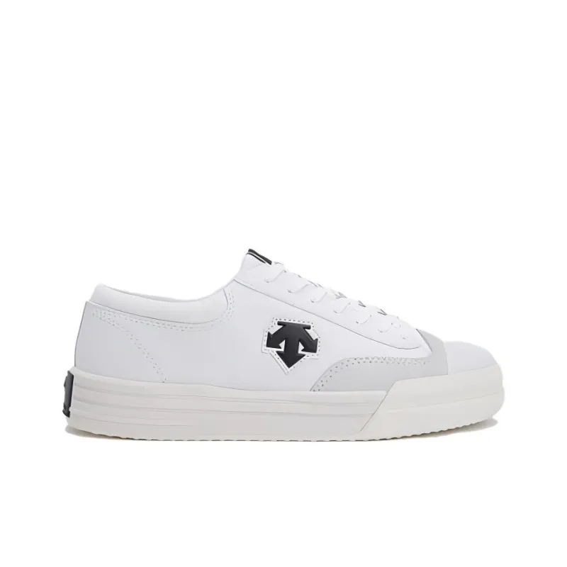 DESCENTE Waterproof And Wear resistant Low Top Skateboard Shoes Unisex White Gray-1