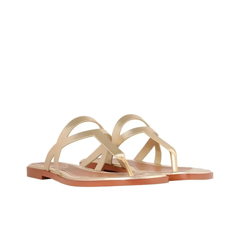 Zimmermann Flip Flops Women's Gold-5