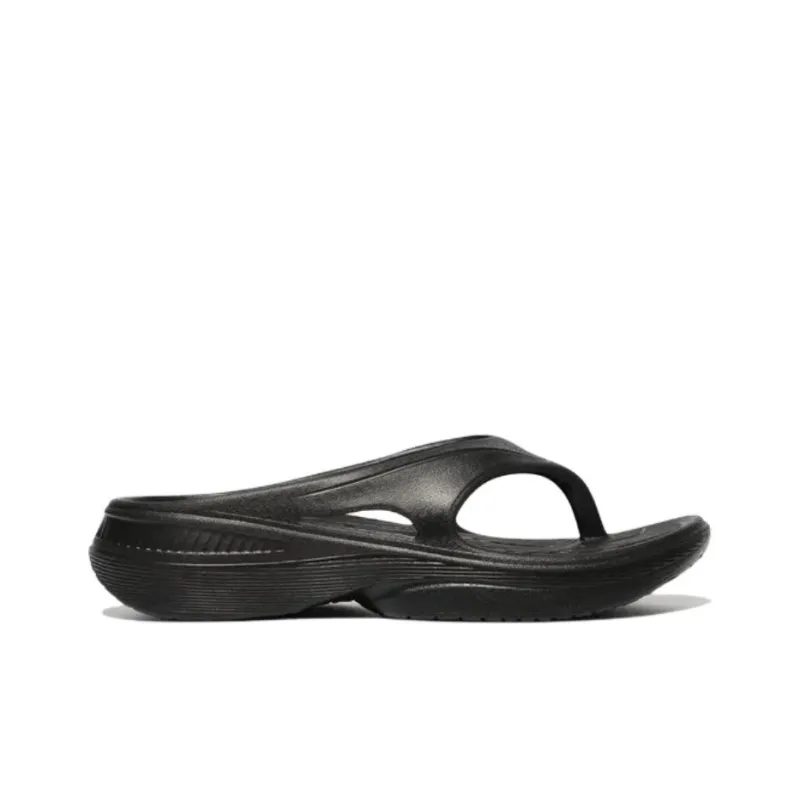 FILA EVA Quiet, Odor Resistant, Slip Resistant Flip Flops Unisex Black-1