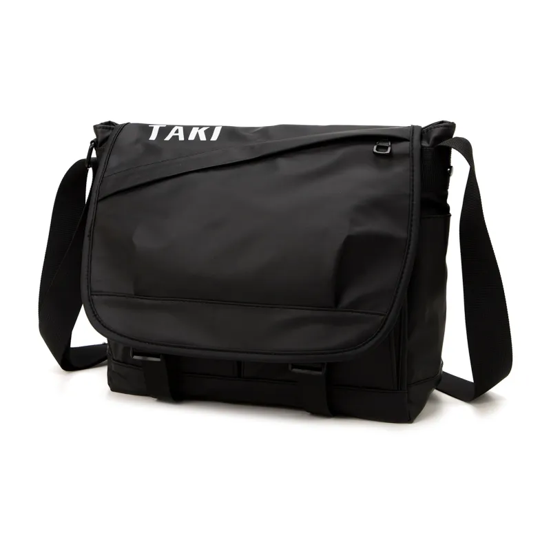 TAKI Synthetic Leather Buckles Crossbody Bag, Shoulder Bag Unisex Black/Gray/Blue/Green-1