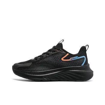 Warrior Anti Slip Wear Resistant Breathable Lightweight Low Top Running Shoes Women's Black
