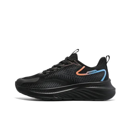 Warrior Anti Slip Wear Resistant Breathable Lightweight Low Top Running Shoes Women's Black