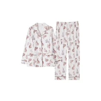 MIIOW Pajama Set Women's White Rabbit