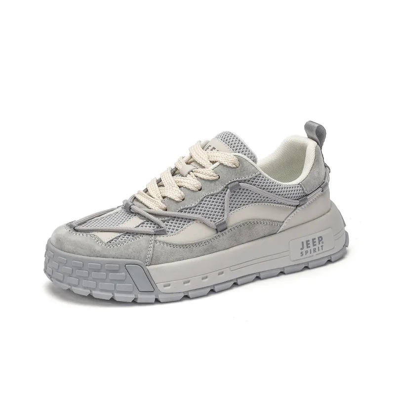 JEEP SPIRIT Skateboard Shoes Men Low Top Gray-2