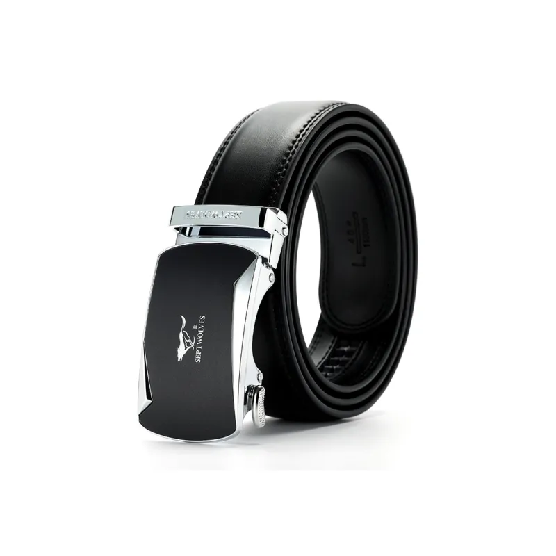 SEPTWOLVES Genuine Leather Cow Leather Leather Belts Men's 3.5CM-6