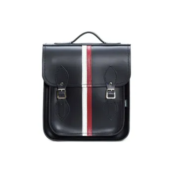 Zatchels Leather Backpack Small Size Unisex Dark Blue