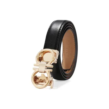 TUCANO Minimalist Style Slim Automatic Buckle Split Cow Leather Leather Belts Women's 2.3cm