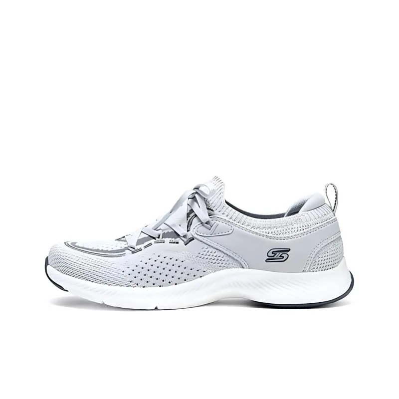 Skechers SPORT ACTIVE Cushioned Slip Resistant Low Top Casual Running Shoes Women's Gray-0
