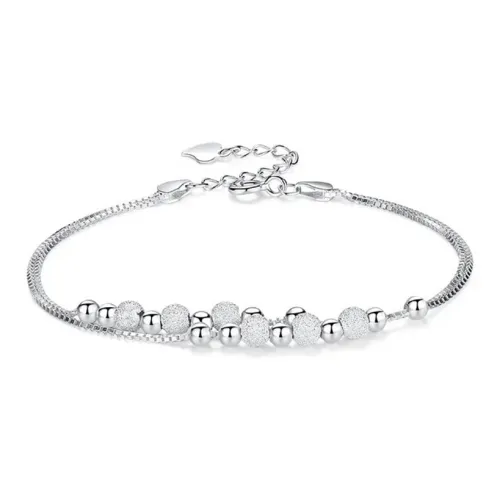 Old Qingyun Silver Building Anklets Women's