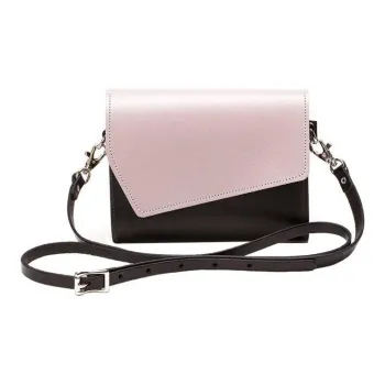 Zatchels Leather Clutches Crossbody Bag Shoulder Bag Small Size Women's Rose Truffle