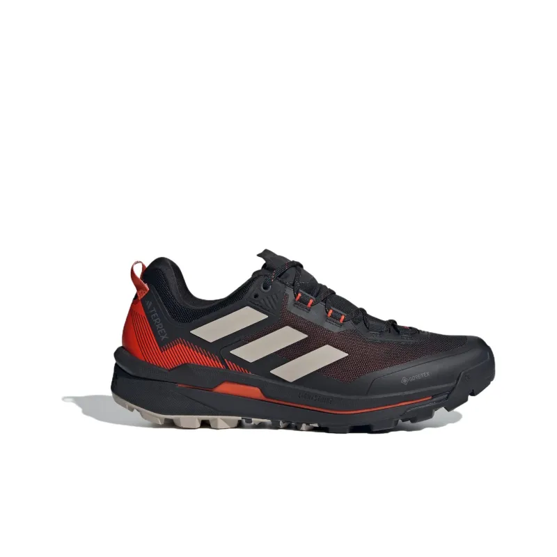 Adidas Terrex Skychaser Tech Low Gore Tex Core Black Wonder Beige Semi Impact Orange-1