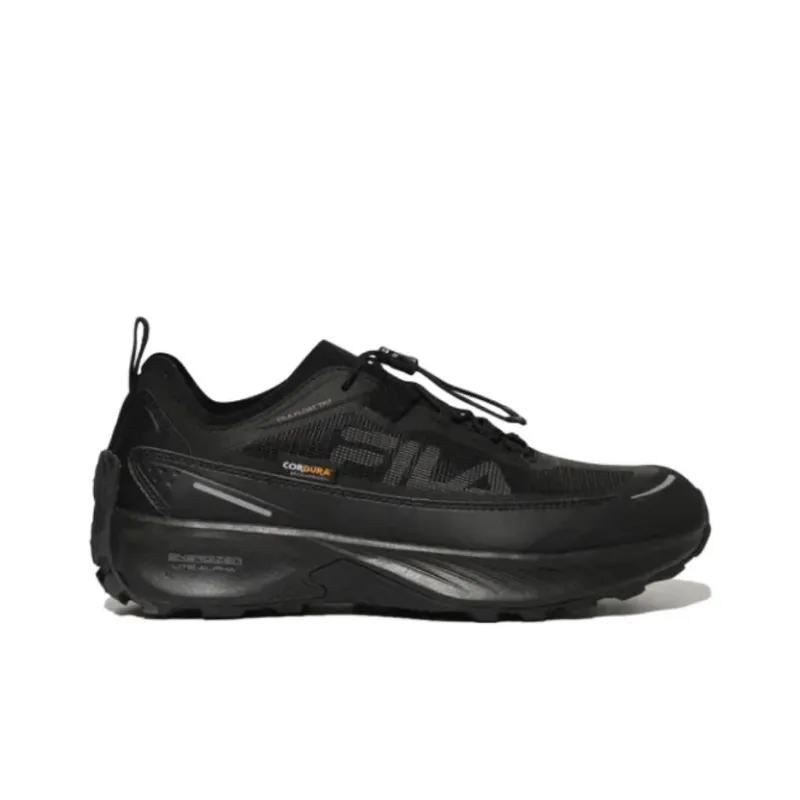 FILA Float Shock Absorbing, Non Slip, Wear Resistant, Breathable And Lightweight Low Top Running Shoes Unisex Black-1