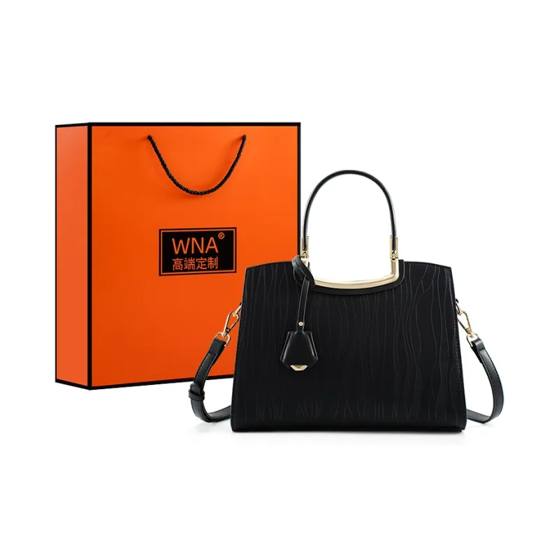Vigno Synthetic Leather Handbags Crossbody Bags Large Size Women's White/Black-7