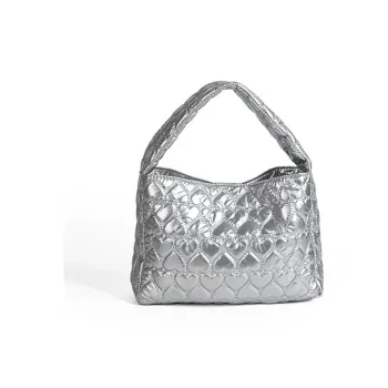 H-YXIANG PU Handbag Regular Women's Silver/Black