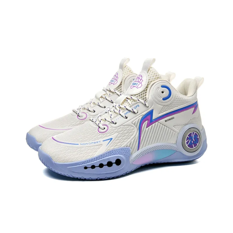 MUSNODO Shock Absorbers With Slip Resistant Features Mid Top Basketball Shoes Unisex-2