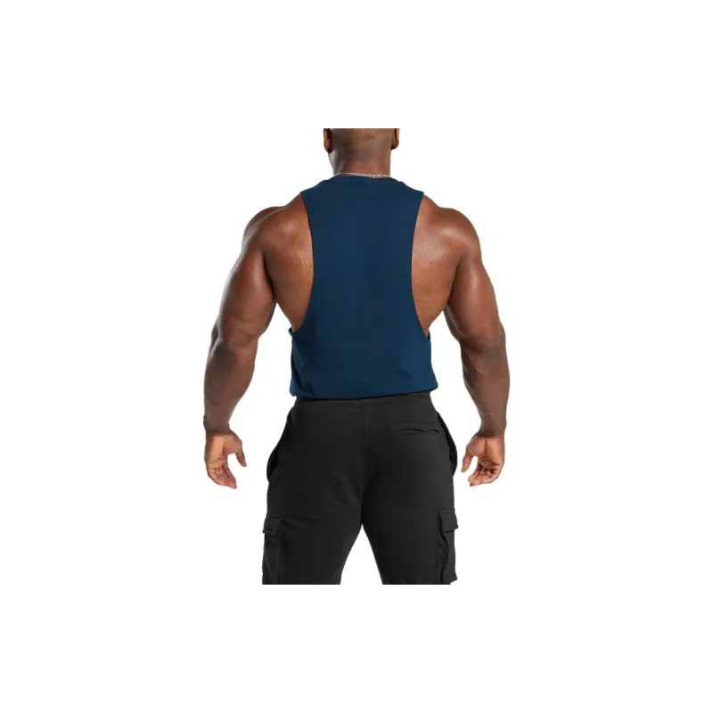 GYMSHARK LEGACY DROP ARM TANK Tank Tops Men's Marine-1
