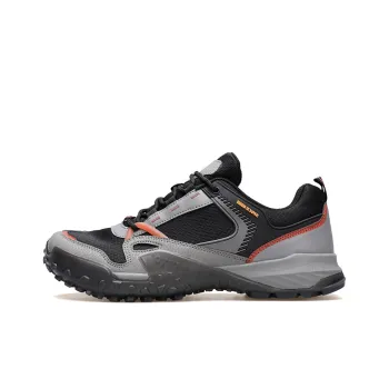 HUMTTO Anti Slip Wear Resistant Breathable Balance Impact Resistant Low Top Trekking Shoes Men's Chestnut Black