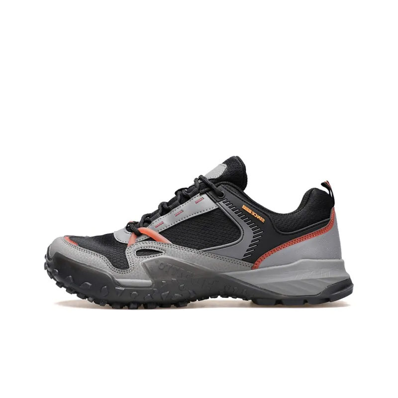 HUMTTO Anti Slip Wear Resistant Breathable Balance Impact Resistant Low Top Trekking Shoes Men's Chestnut Black-0