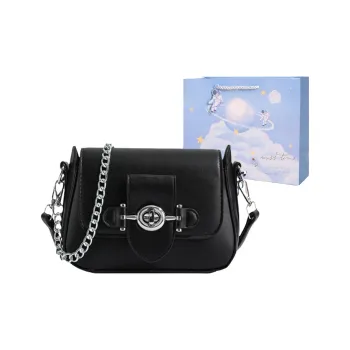 Duoluplo Doron Paul PU Small Square Bag Shoulder Bag Women's Black/Pink/Khaki/White/Green