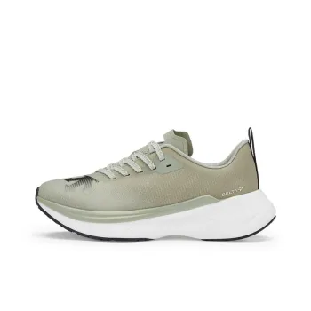 DESCENTE RUNNING Breathable And Resilient Low Top Running Shoes Women's Light Khaki