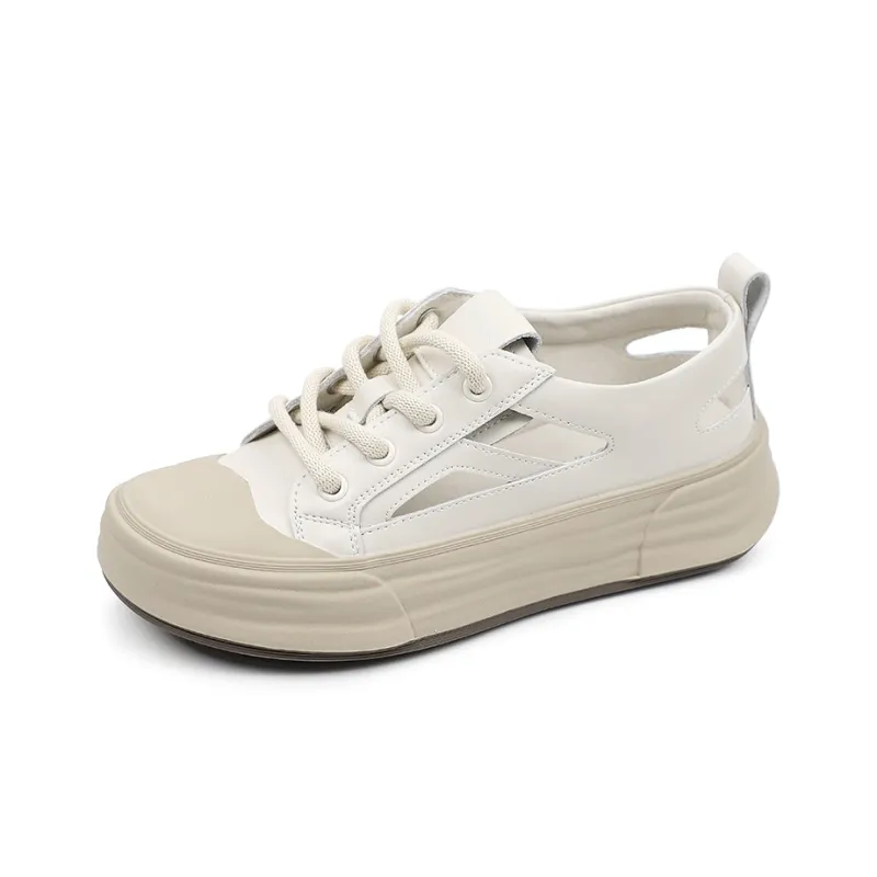QIAONAI Slip-Resistant Low-Top Skateboard Shoes Women's-1
