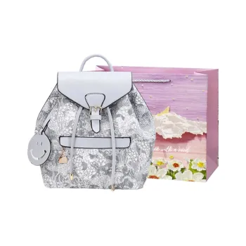 Bansusu PU Backpack Regular Women's Morandi Gray