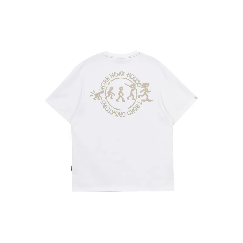 JACK&JONES T Shirts Unisex A06 Raw White-1
