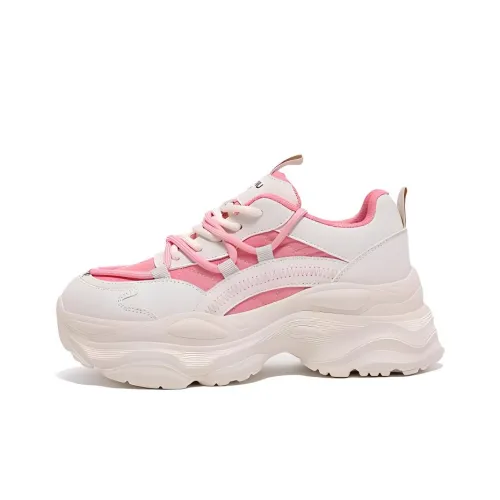 HUANQIU Cushioning Slip Resistant Low Top Chunky Sneakers Women's
