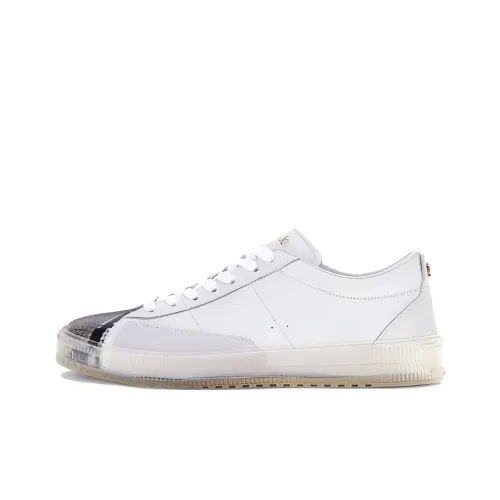 Roberto Cavalli Skateboard Shoes Men Low-Top White