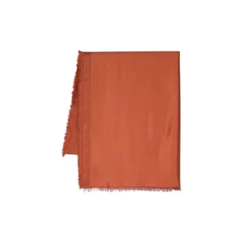 MaxMara Silk Knit Scarves Women's Brick Red