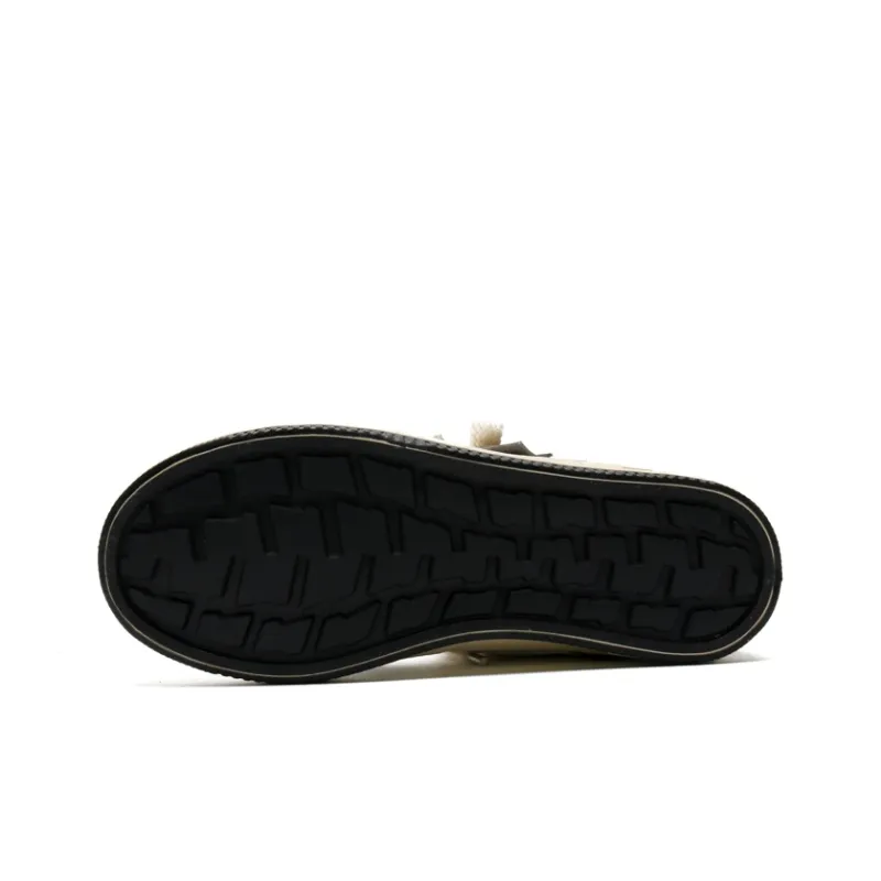Mengsai Abrasion Resistant Slip Resistant Low Top Skateboard Shoes Men's Black White-3