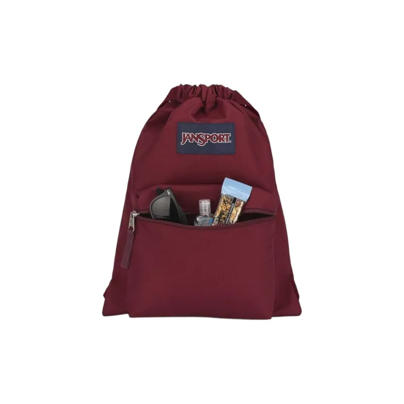 JanSport Recycled Polyester Backpack Unisex Reddish Brown-1