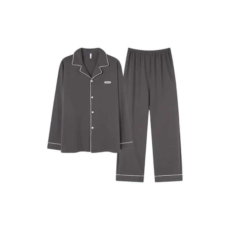 MIIOW Pajama Set Men's Medium Gray-0