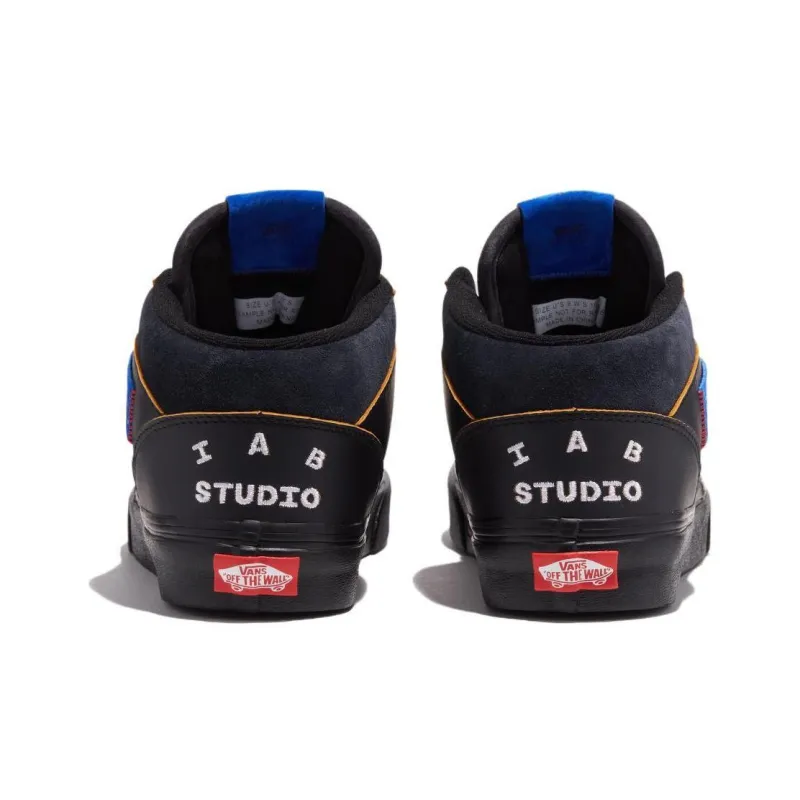IAB STUDIO x Vans Cushioning Mid Top Skateboard Shoes Unisex Black-2