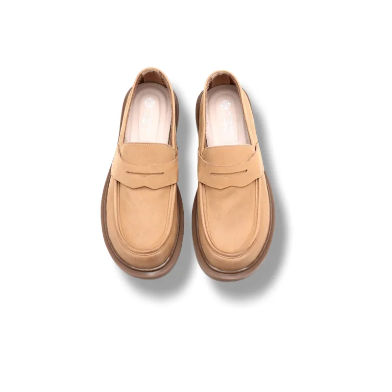 Brounvanm Loafers Men Coffee/Amber Yellow-3