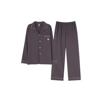 MIIOW Pajama Set Men's Dark Gray Pumpkin
