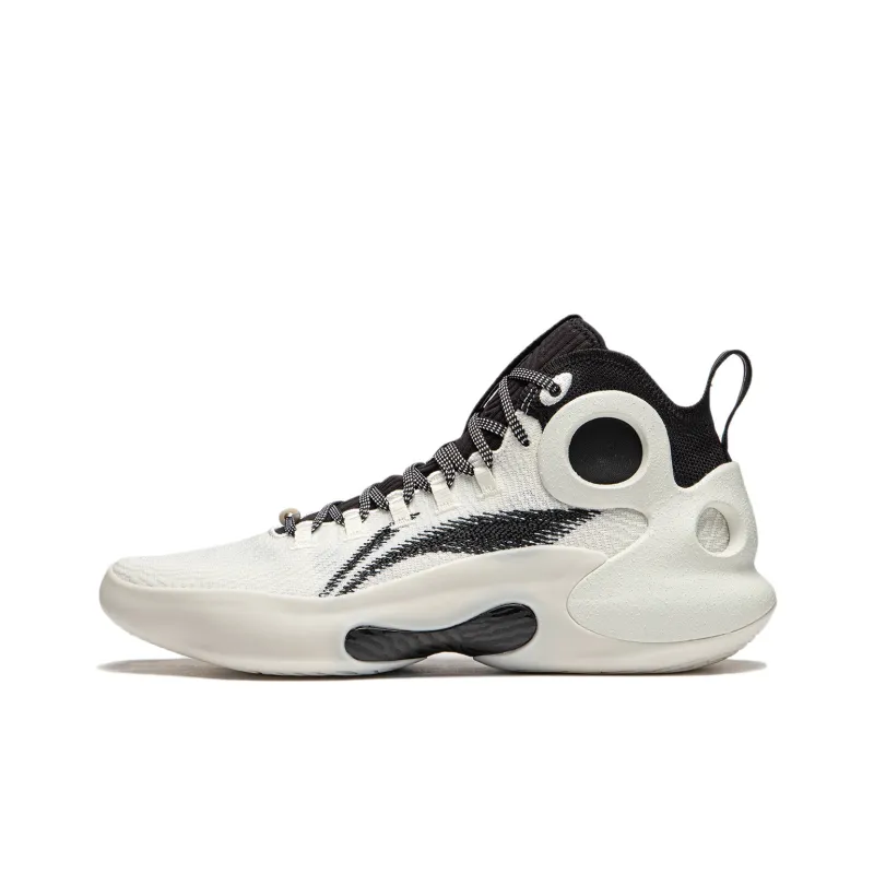 LiNing Charming ULTRA Mid Top Basketball Shoes Men's Ivory-0