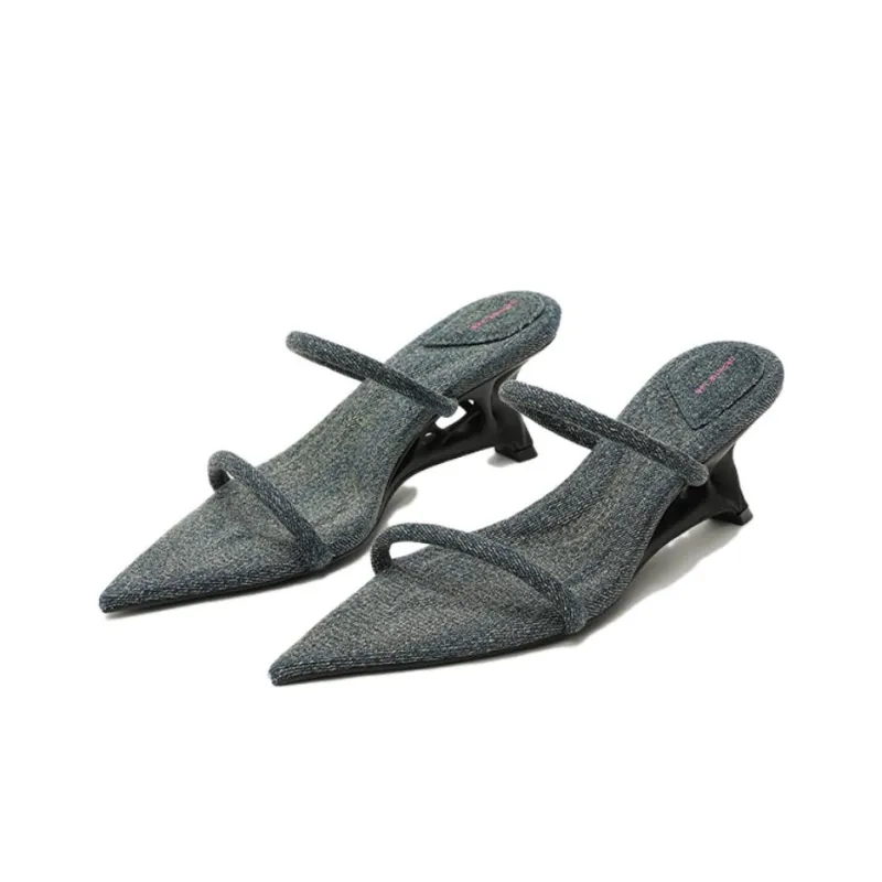 DAPHNE LAB Sugar-free Series Slide Slippers Women's Black-5